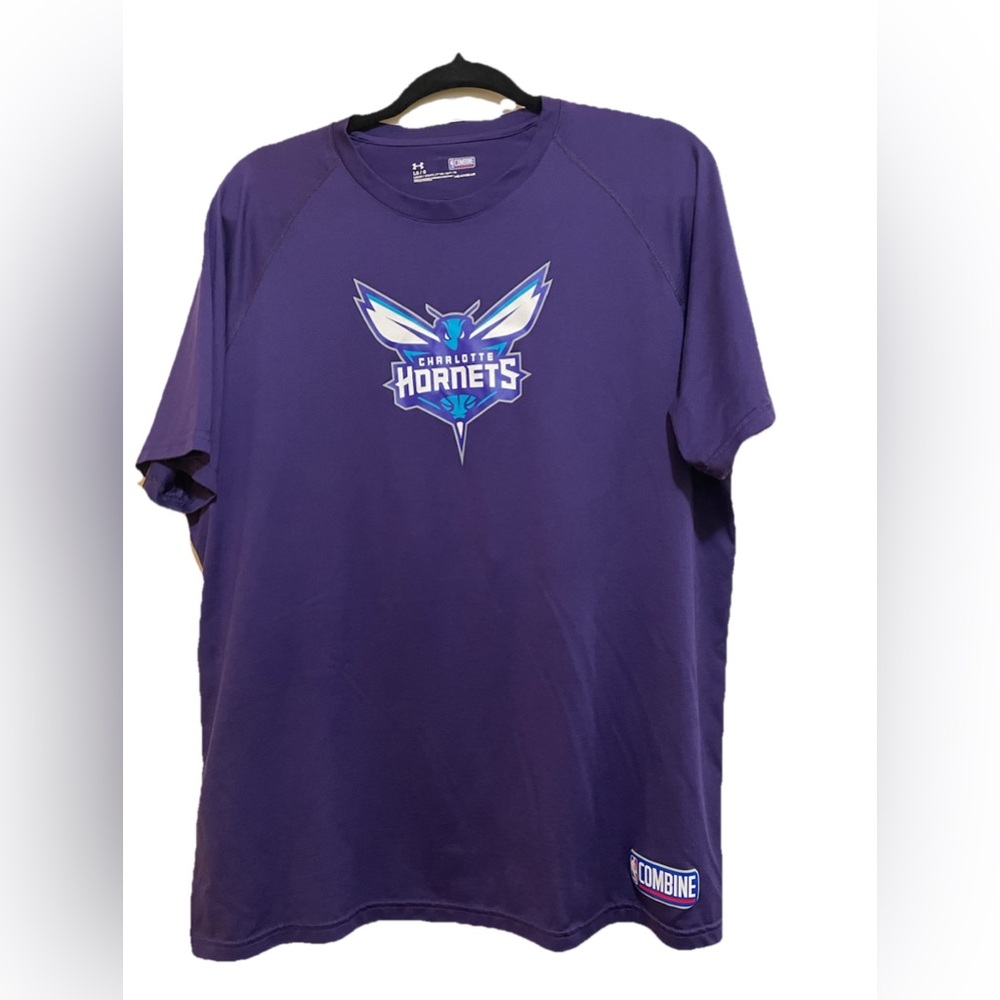 Charlotte Hornets Under Armour Basketball Combine Heat Gear Size Large